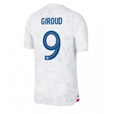 Frankrike Olivier Giroud #9 Bortatröja VM 2022 Korta ärmar